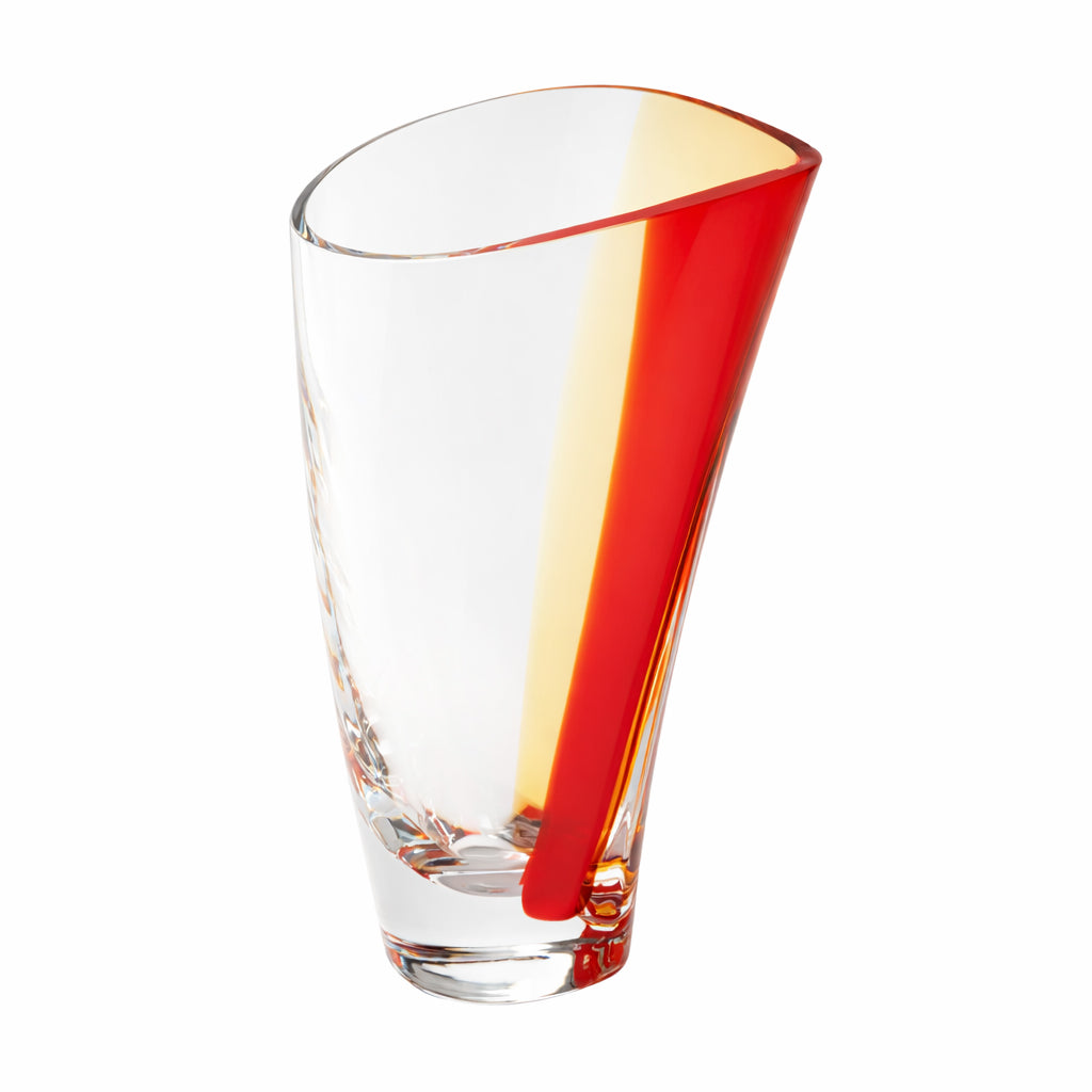 Krosno Sunrise Glass Vase, 34cm