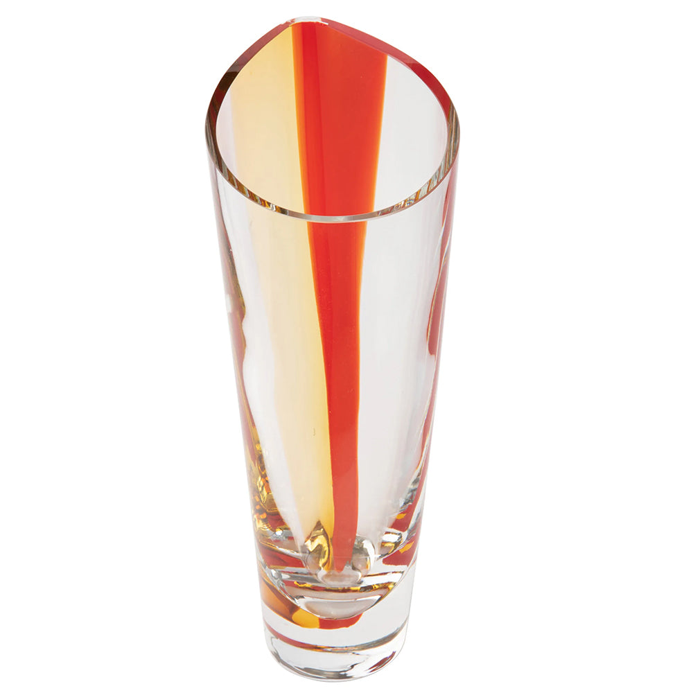 Krosno Sunrise Glass Vase, 34cm