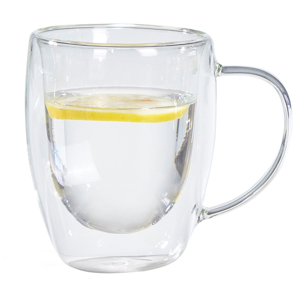O'lala Double Walled Glass Mug, 450ml