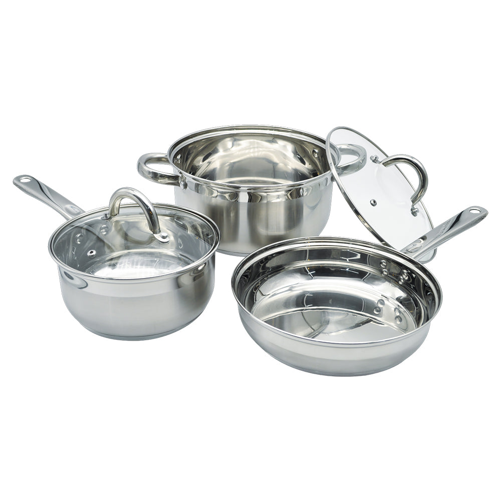 Snappy Chef Supreme Stainless Steel Cookware Set, 7pc