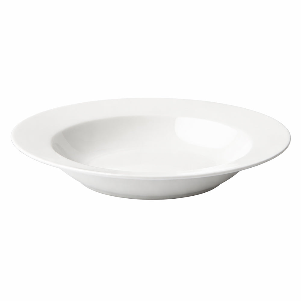 Galateo Super White Rim Pasta Bowl, 23cm