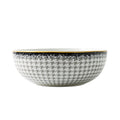 Galateo Houndstooth Salad Bowl, 22cm