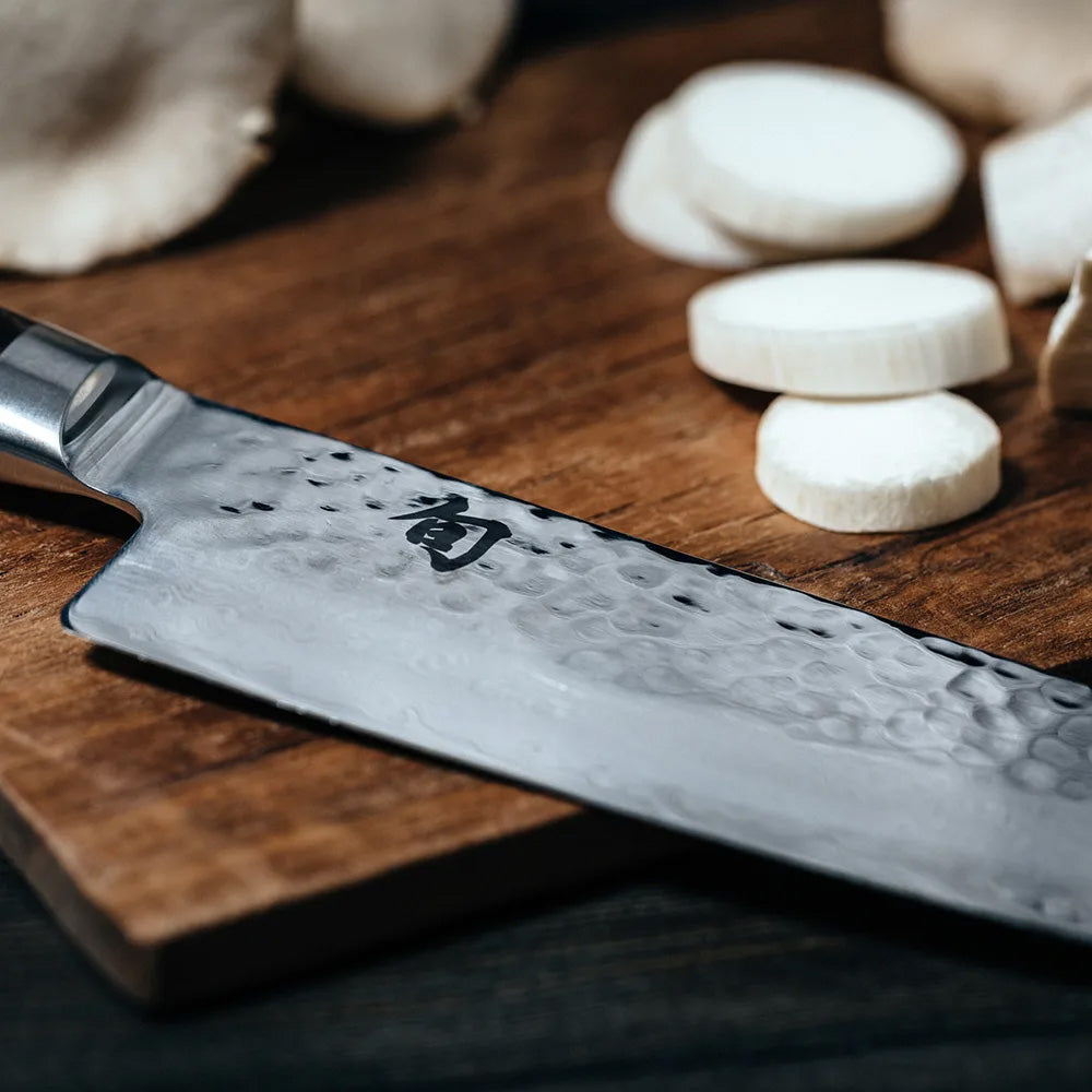 KAI Shun Premier Tim Mälzer Hammered Santoku Knife, 18cm