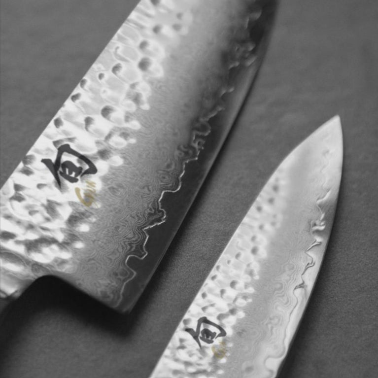 KAI Shun Premier Tim Mälzer Hammered Santoku Knife, 14cm