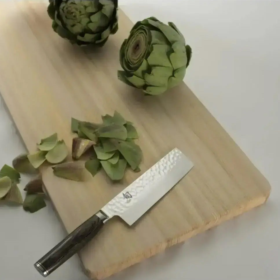 KAI Shun Premier Tim Mälzer Hammered Nakiri Vegetable Cleaver, 14cm