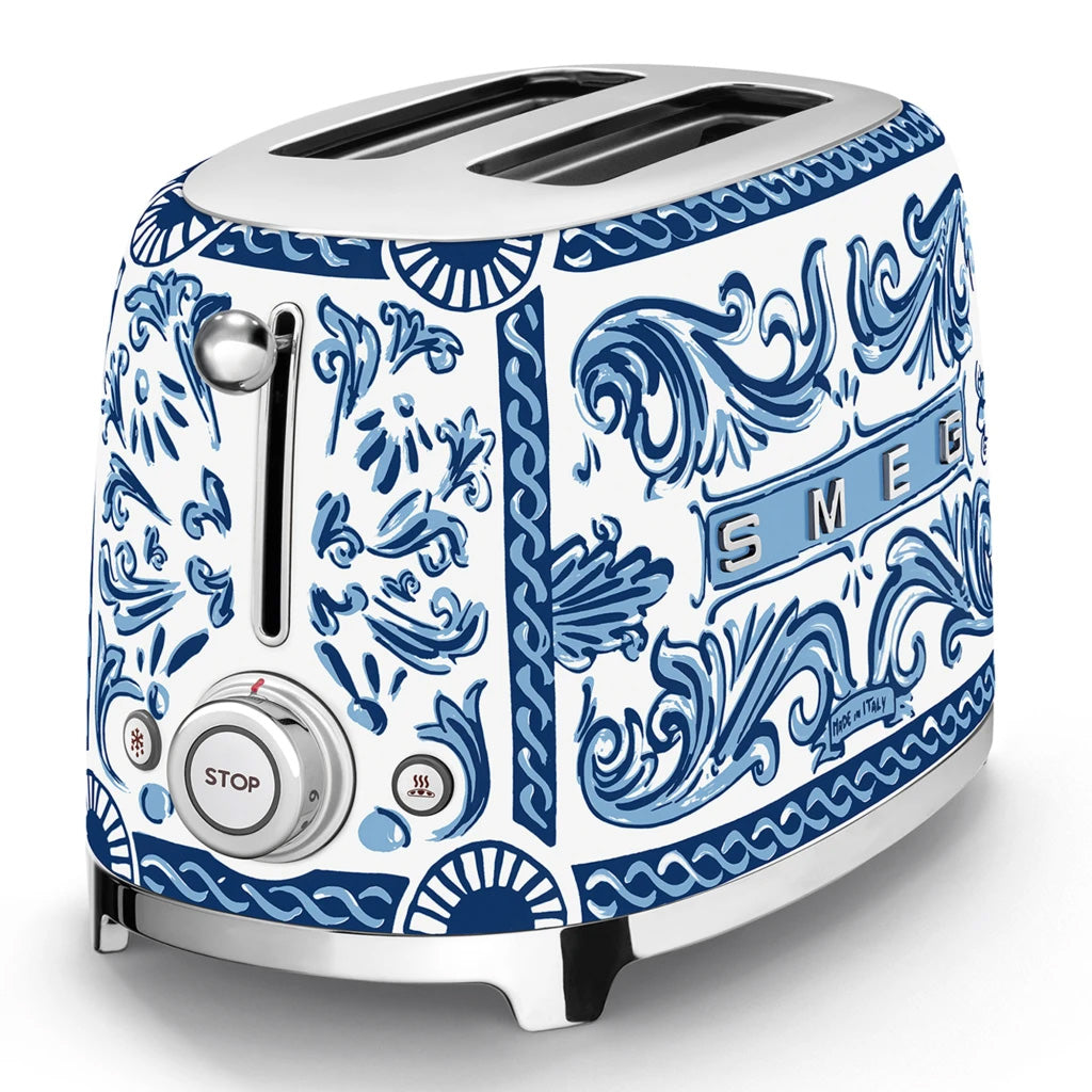 Smeg Blu Mediterraneo Dolce & Gabbana 2 Slice Toaster