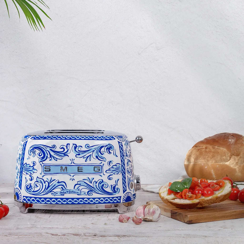 Smeg Blu Mediterraneo Dolce & Gabbana 2 Slice Toaster