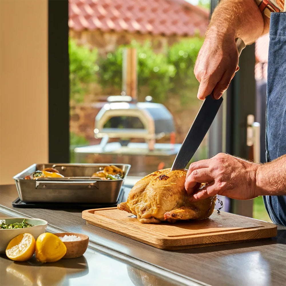 Ooni Stainless Steel Roasting Pan with Carving Board