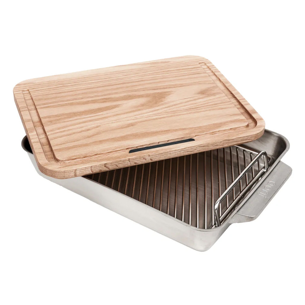 Ooni Stainless Steel Roasting Pan with Carving Board