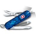 Victorinox Signature Lite Pocket Knife With LED Light, Transparent Blue
