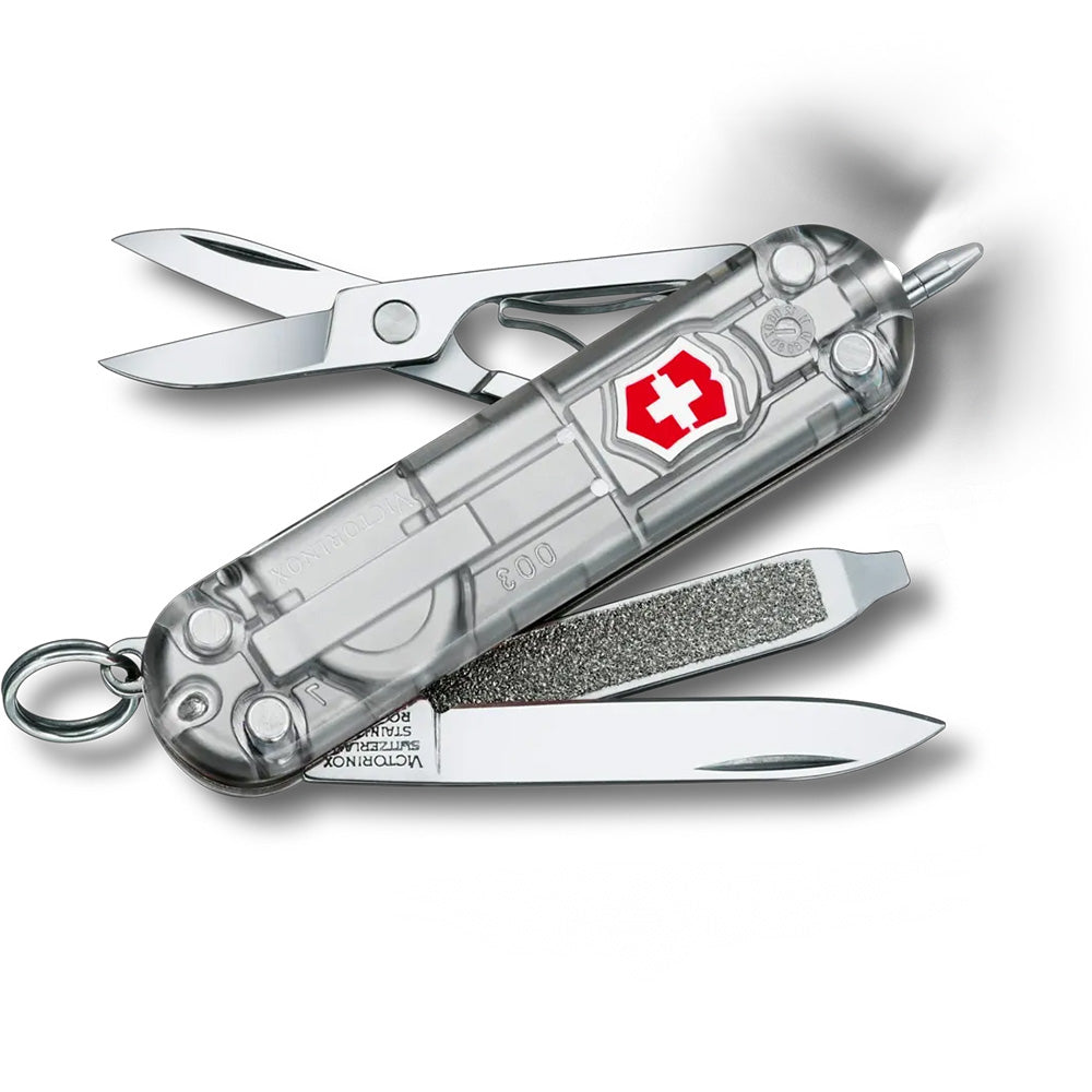 Victorinox Signature Lite Pocket Knife With LED Light, Silvertec