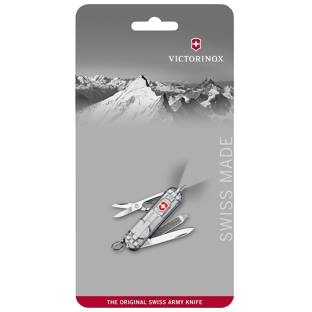 Victorinox Signature Lite Pocket Knife With LED Light, Silvertec