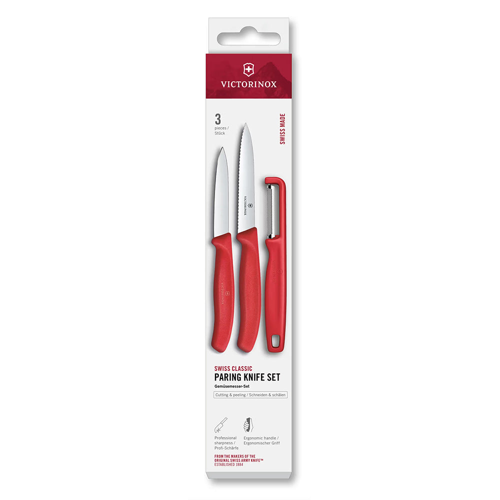 Victorinox Swiss Classic Paring Knife Set with I-Peeler, 3pc