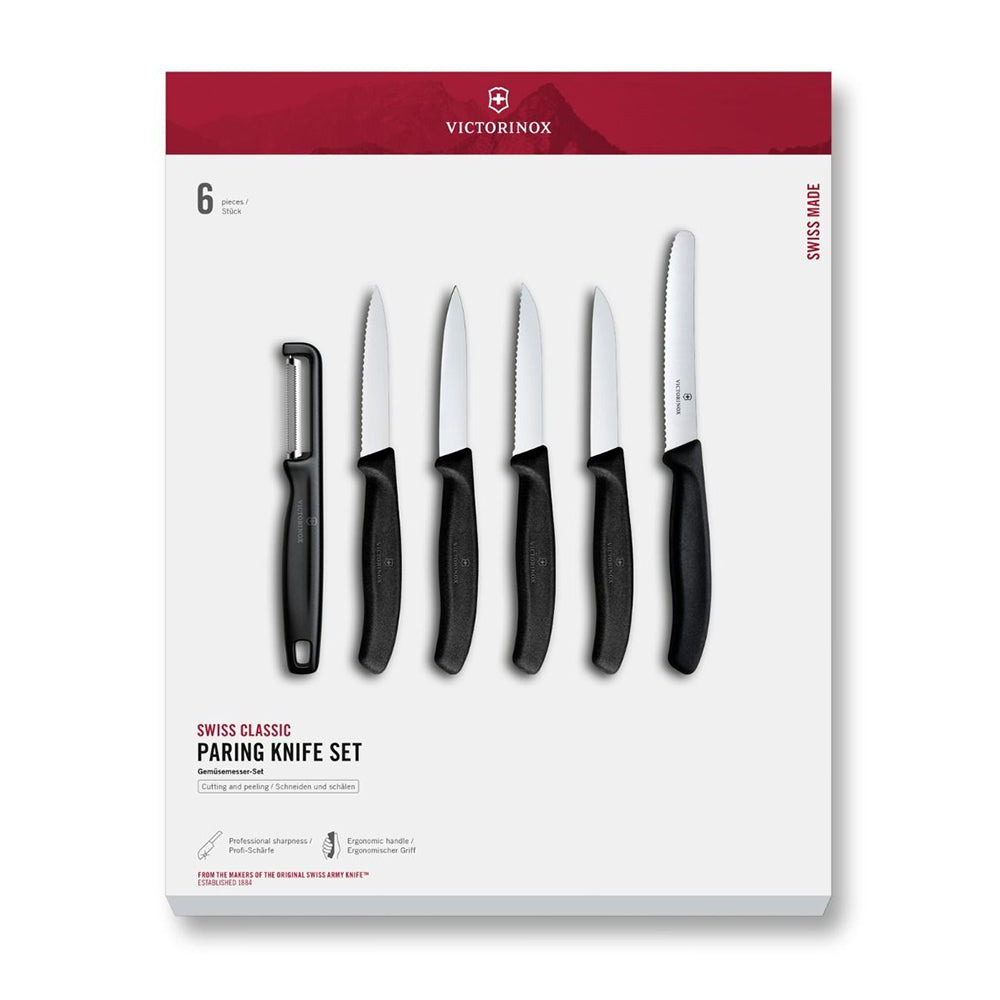 Victorinox Swiss Classic Paring Knife Set With I-Peeler, 6pc