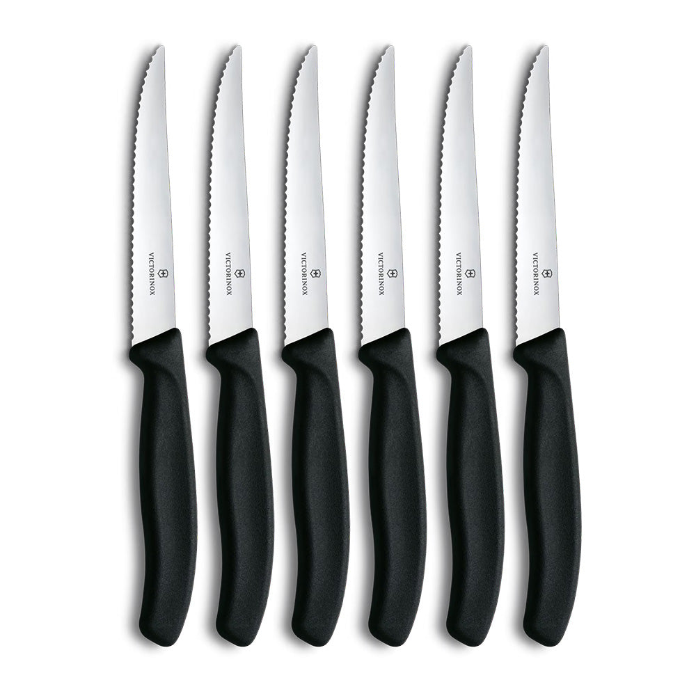 Victorinox Swiss Classic Pointed Steak Knife Set, Set Of 6