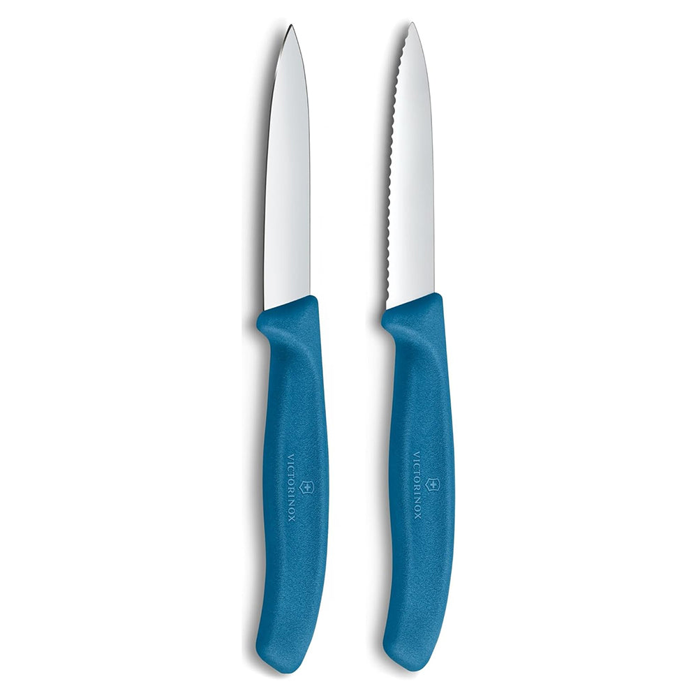 Victorinox Swiss Classic Plain and Serrated Paring Knife Set, 8cm