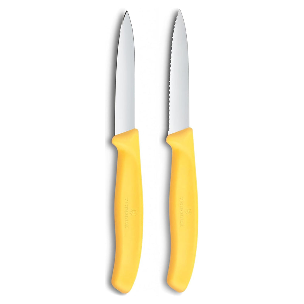 Victorinox Swiss Classic Plain and Serrated Paring Knife Set, 8cm