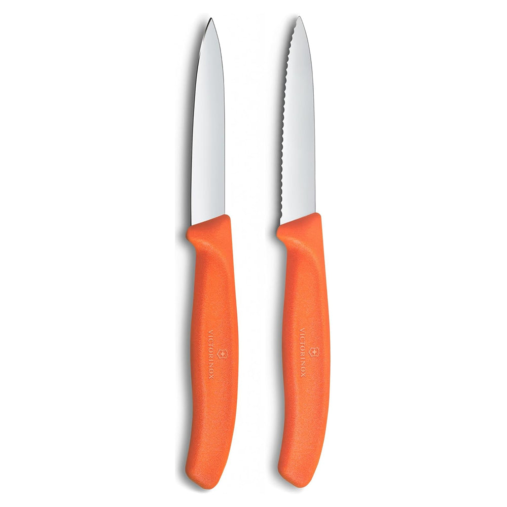 Victorinox Swiss Classic Plain and Serrated Paring Knife Set, 8cm