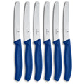 Victorinox Swiss Classic Blue Rounded Knife Set, Set Of 6