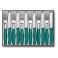 Victorinox Swiss Classic Kale Green Cutlery Set, 12pc