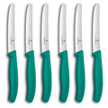 Victorinox Swiss Classic Kale Green Rounded Steak Knife Set, Set Of 6