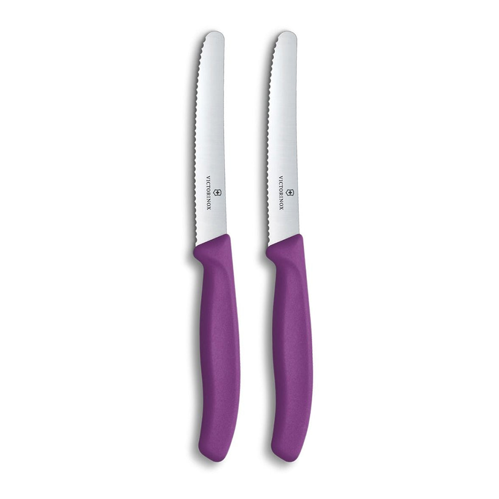 Victorinox Swiss Classic Rounded Serrated Paring Knife Set, 11cm