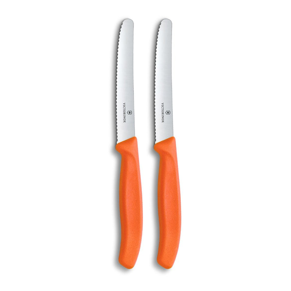 Victorinox Swiss Classic Rounded Serrated Paring Knife Set, 11cm
