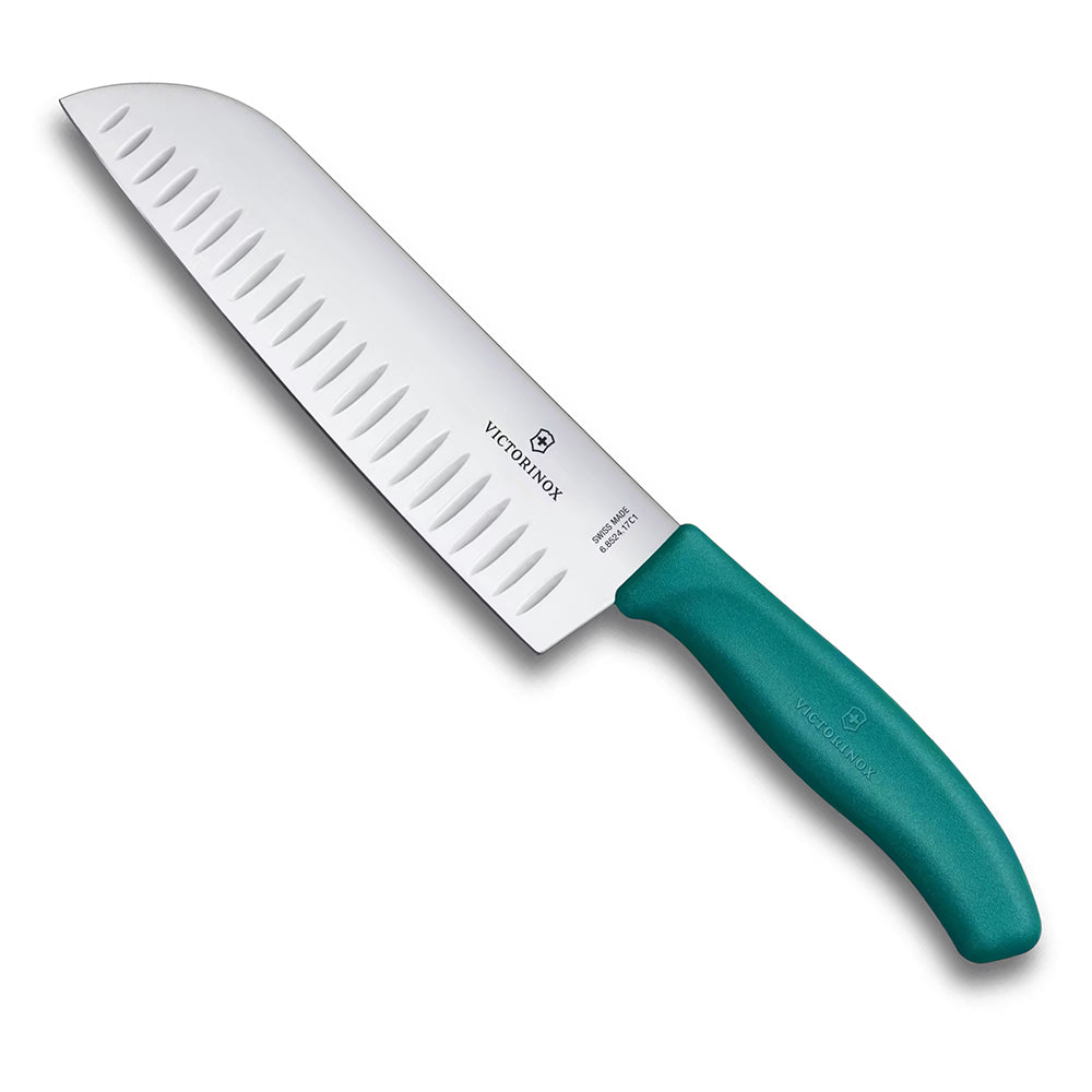 Victorinox Swiss Classic Fluted Santoku Knife, 17cm