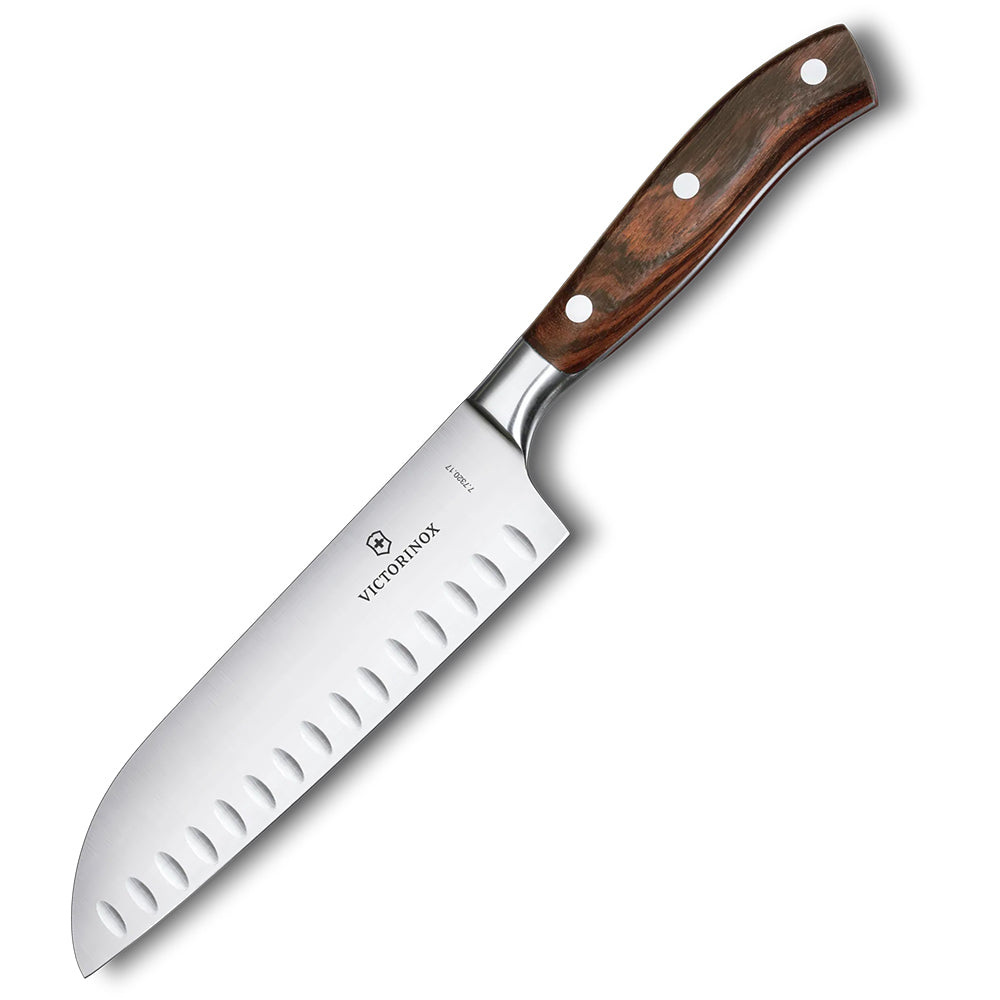 Victorinox Grand Maitre Fluted Santoku Knife, 17cm