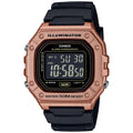 Casio Standard Men's 50m Digital Wrist Watch, W-218HM-5BVDF