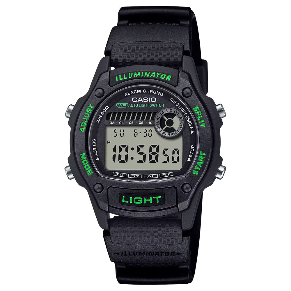 Casio Standard Women's 50m Digital Wrist Watch, W-220H