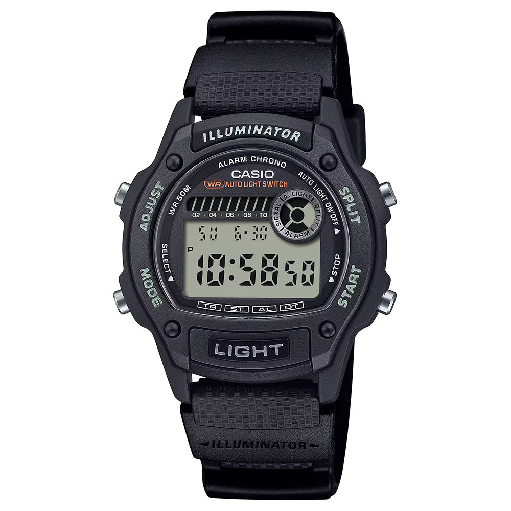 Casio Standard Women's 50m Digital Wrist Watch, W-220H