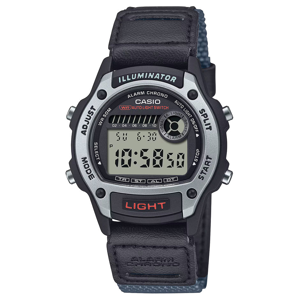 Casio Standard Men's 50m Digital Wrist Watch, W-220HF