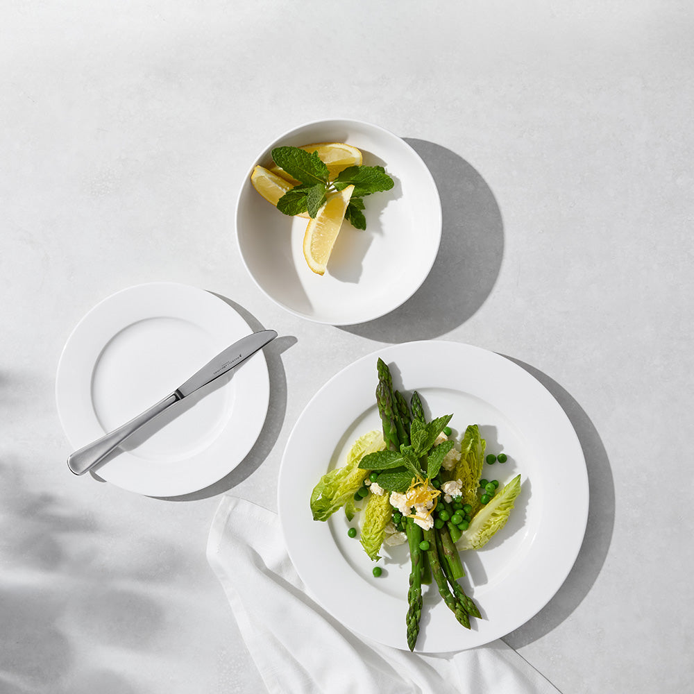 Maxwell & Williams White Basics Urban Rim Dinner Set, 12pc