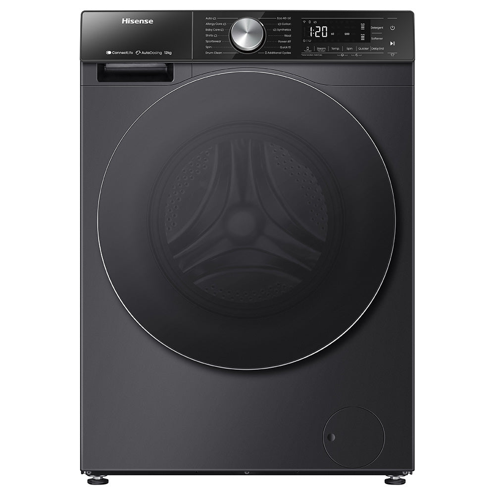 Hisense 12kg Smart Front Loader Washing Machine, WF5S1245BB