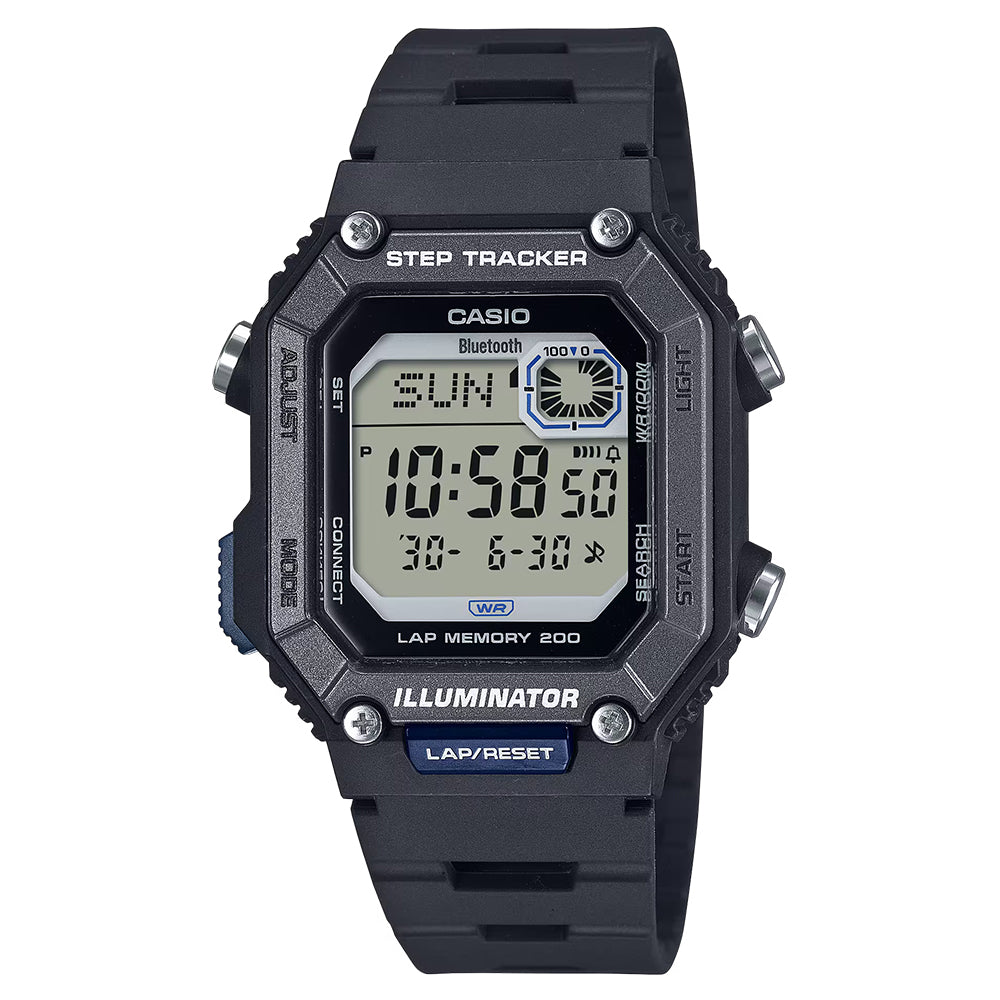 Casio Standard Men's 100m Fitness Wrist Watch, WS-B1000
