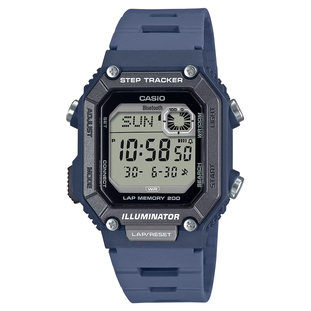 Casio Standard Men's 100m Fitness Wrist Watch, WS-B1000
