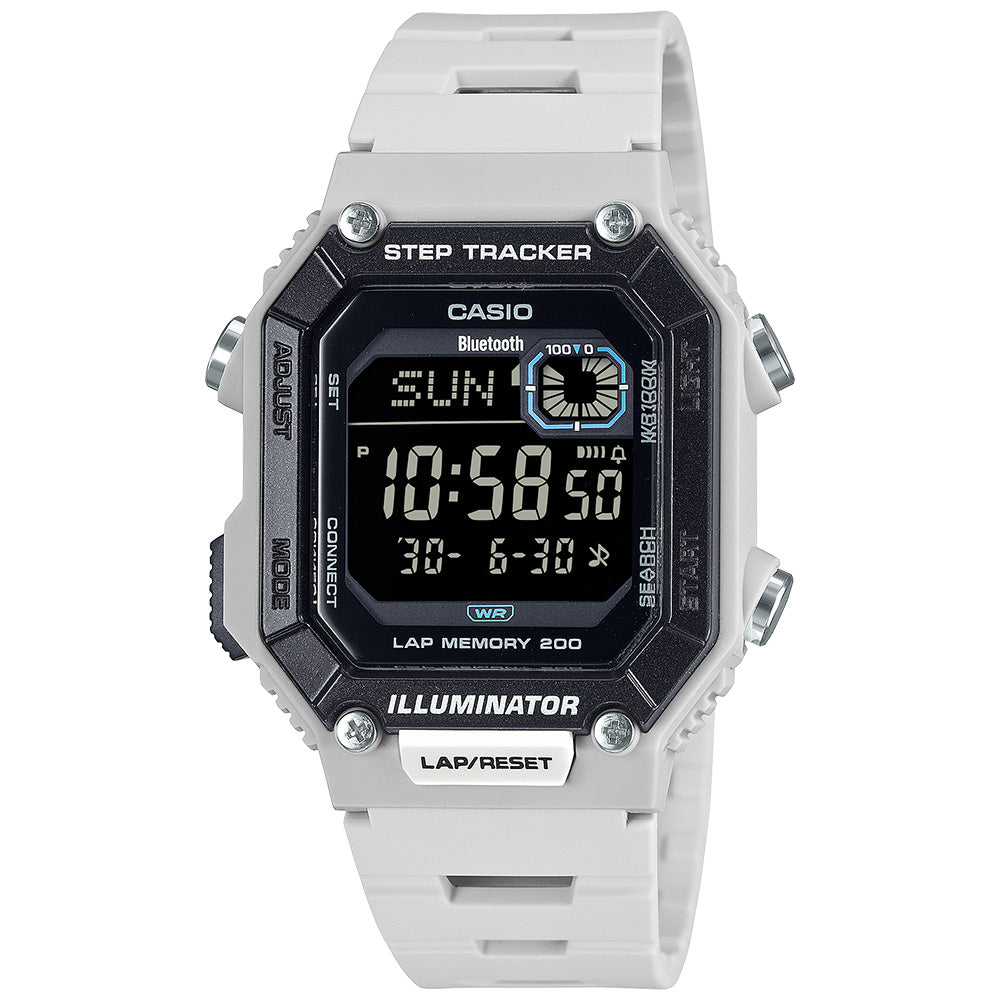 Casio Standard Men's 100m Fitness Wrist Watch, WS-B1000-8BVDF