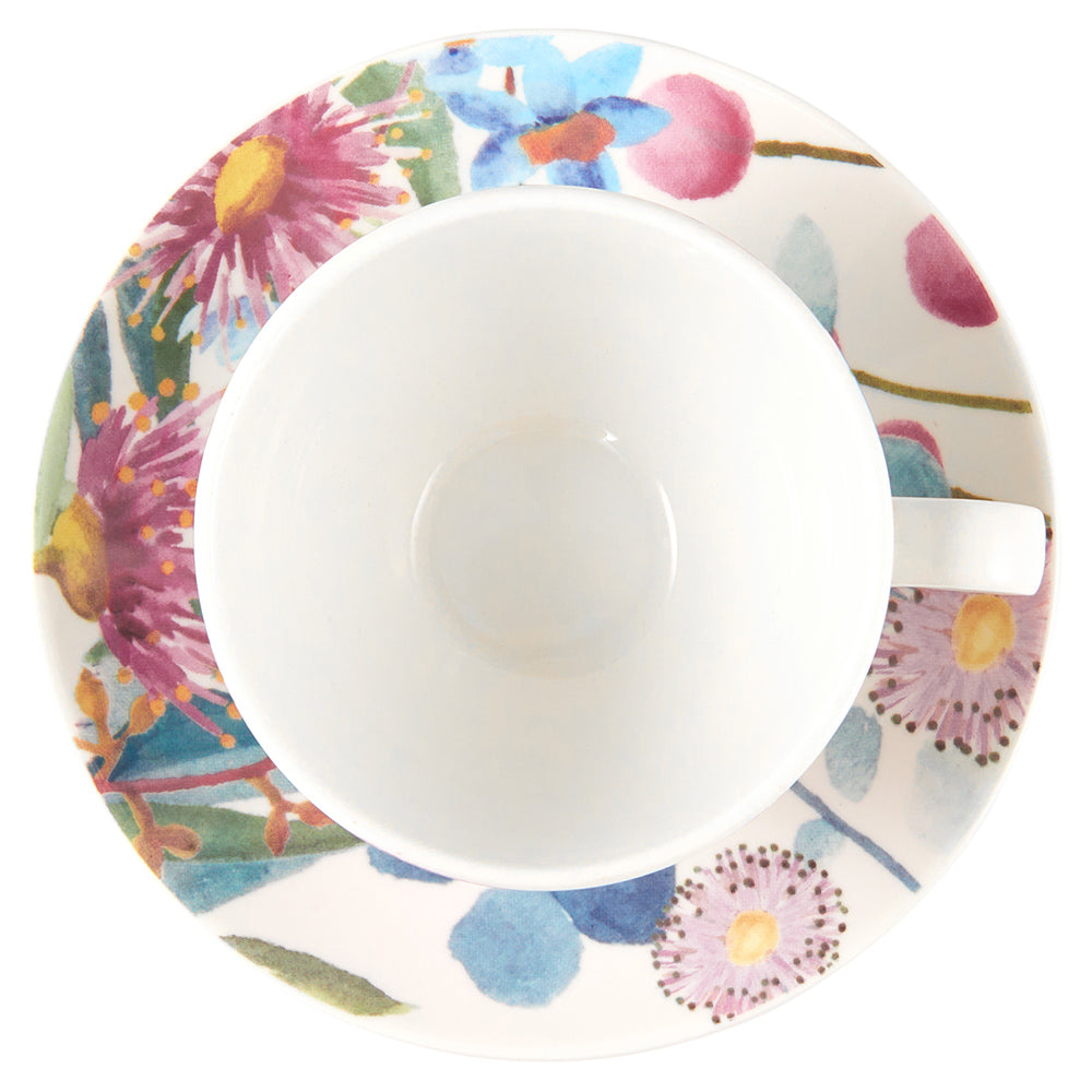 Maxwell & Williams Botanic Gardens Eucalyptus Bloom Coupe Demi Cup & Saucer