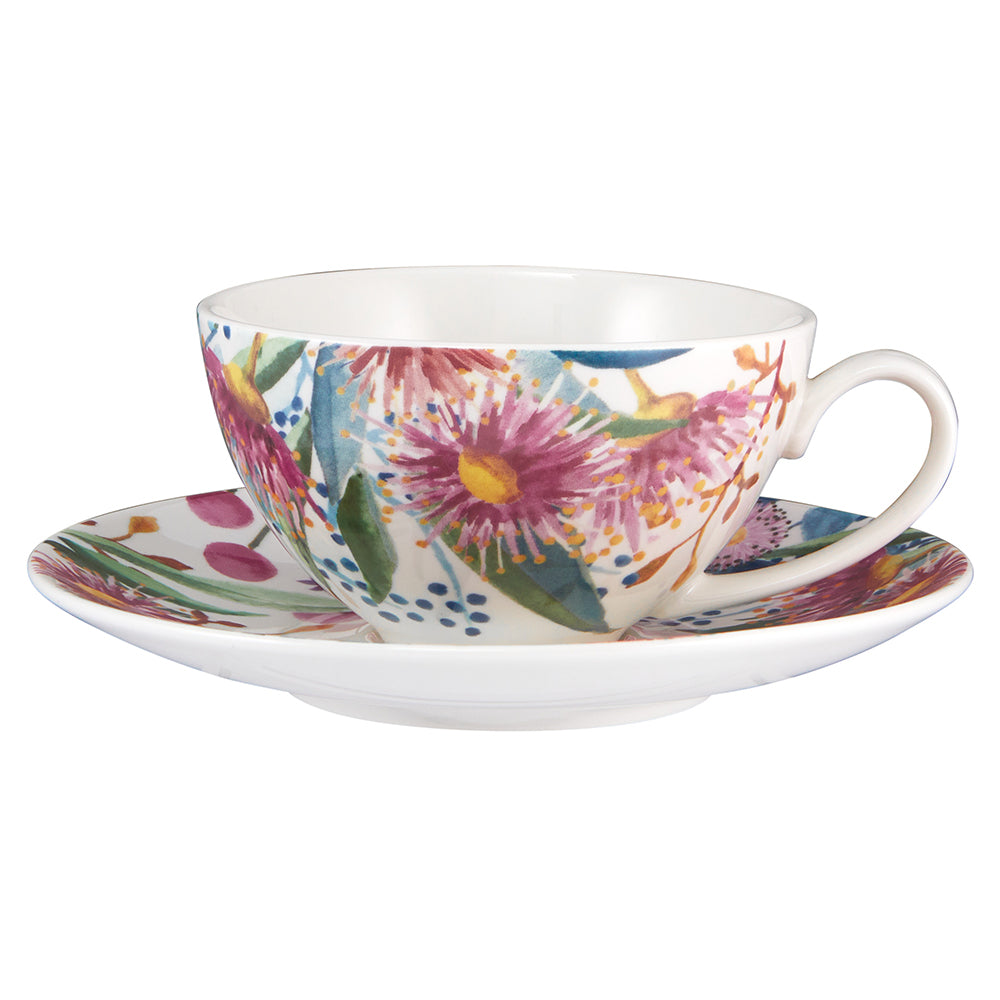 Maxwell & Williams Botanic Gardens Eucalyptus Bloom Coupe Cup & Saucer