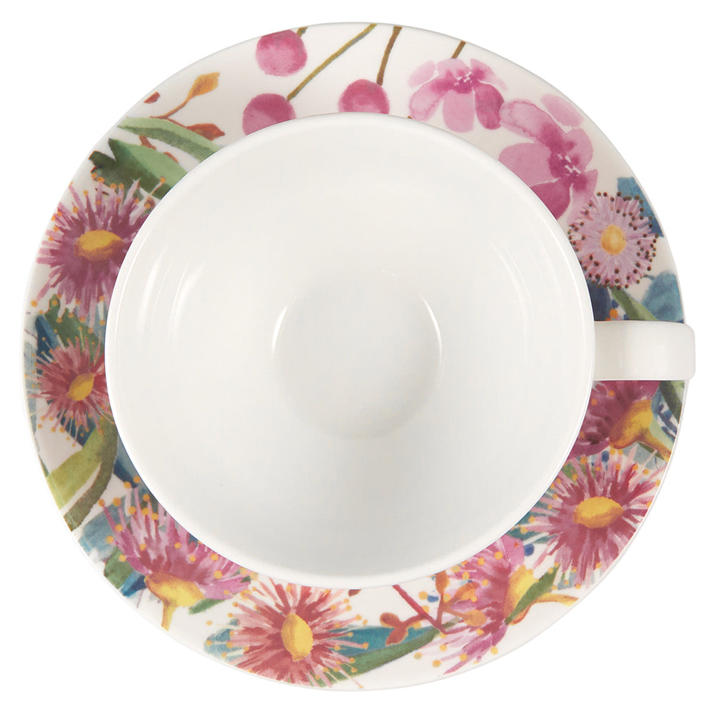 Maxwell & Williams Botanic Gardens Eucalyptus Bloom Coupe Cup & Saucer