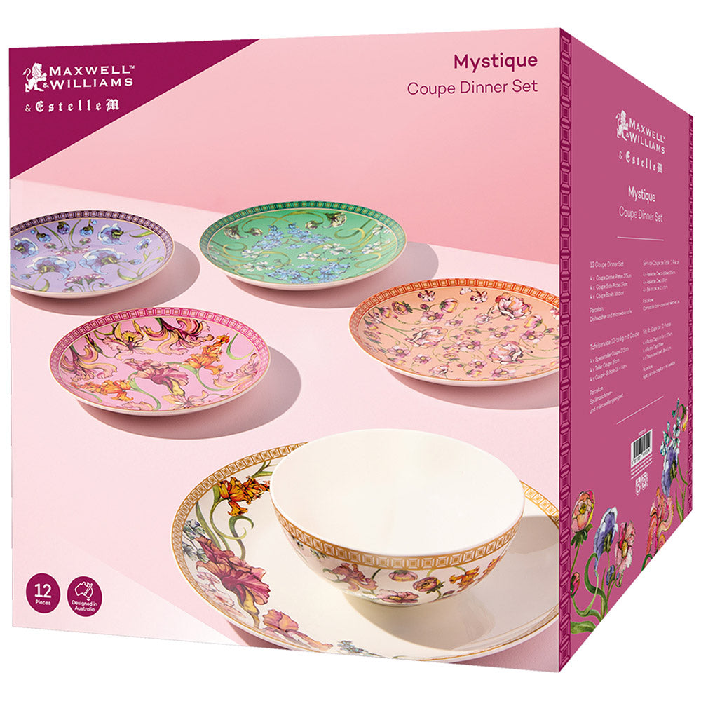 Maxwell & Williams Mystique Coupe Dinner Set, 12pc