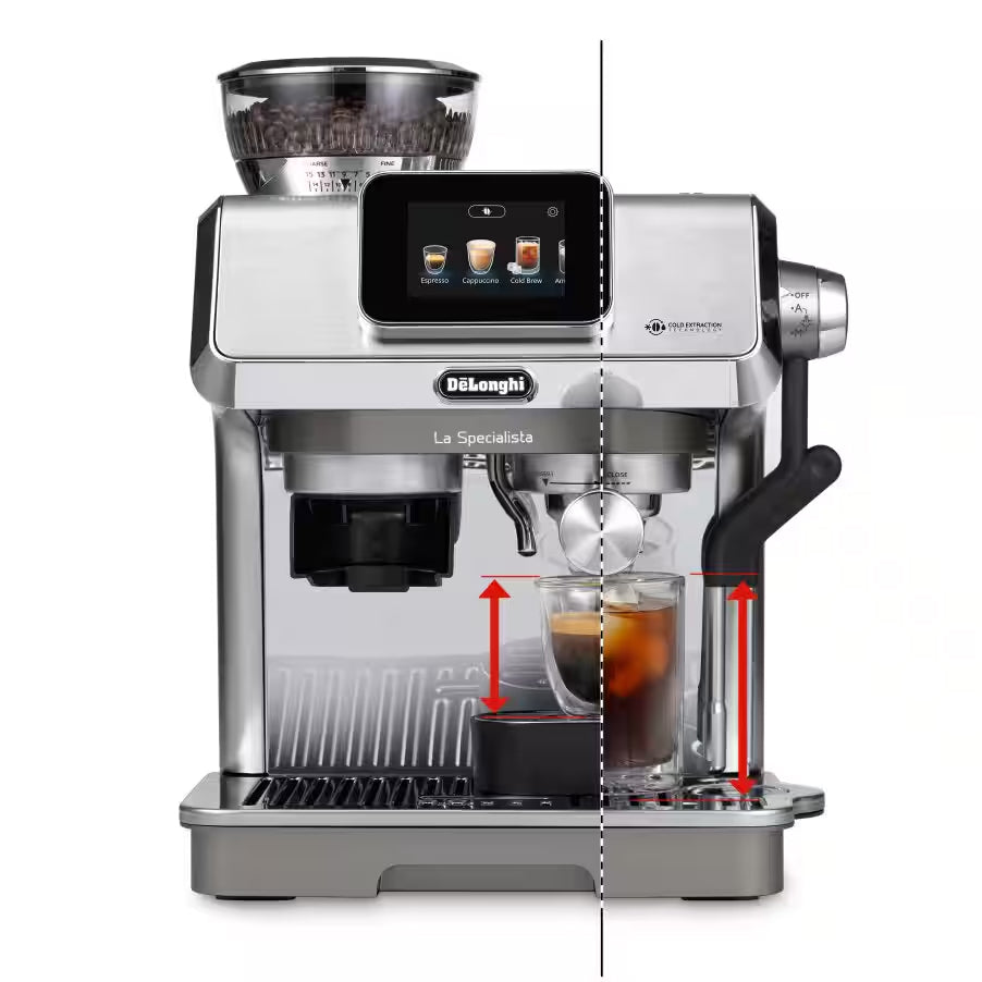 DeLonghi La Specialista Touch Manual Pump Bean to Cup Coffee Machine, EC9455.EX2