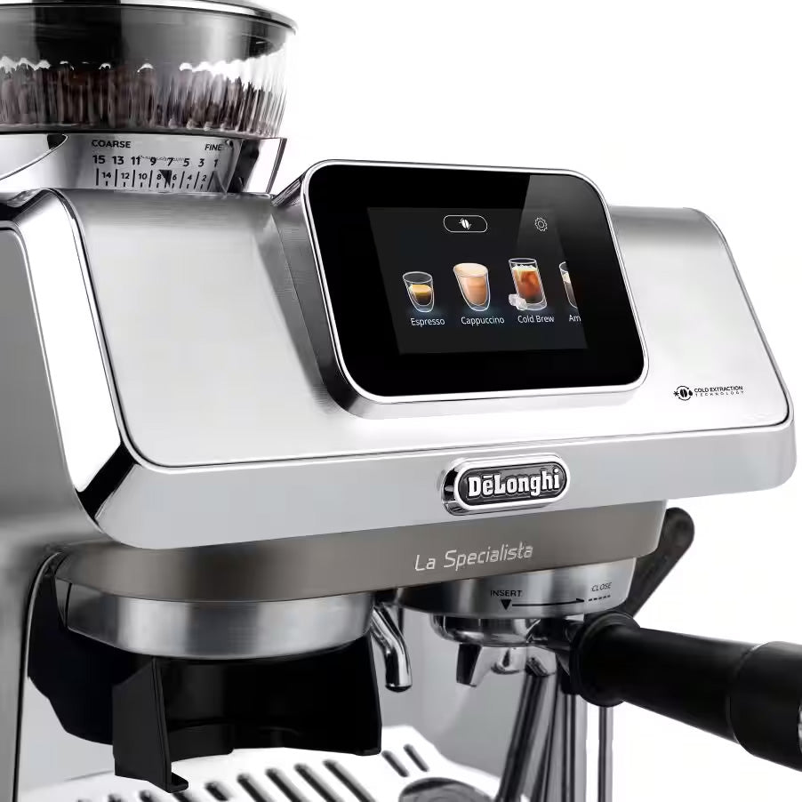 DeLonghi La Specialista Touch Manual Pump Bean to Cup Coffee Machine, EC9455.EX2
