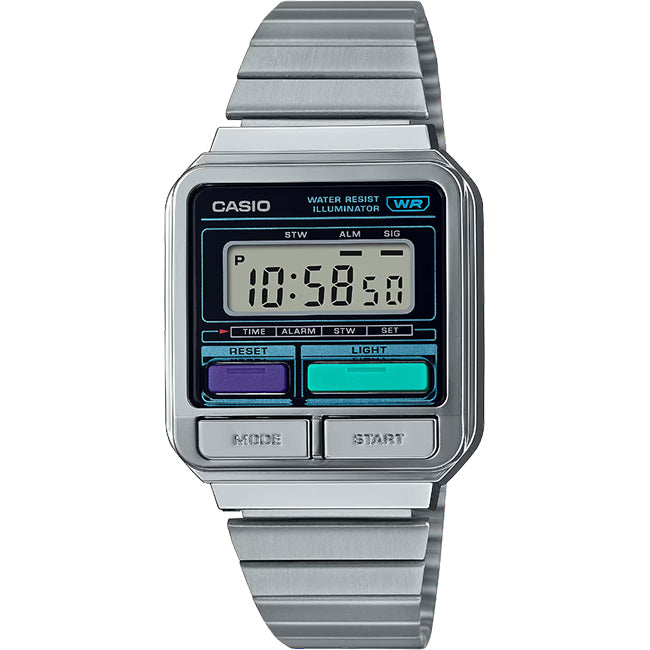 Casio Retro Digital Wrist Watch, A120WE-1ADF