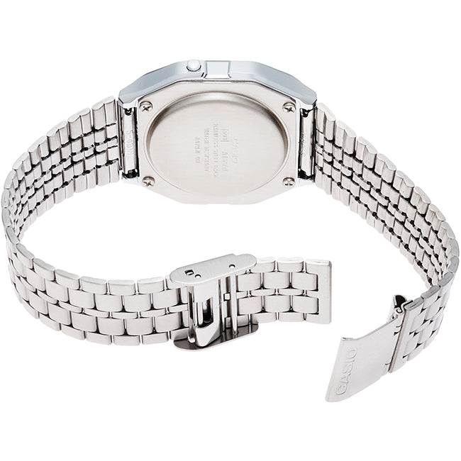 Casio Retro Unisex Silver Digital Wrist Watch, A159W-N1DF