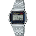 Casio Retro Unisex Silver Digital Wrist Watch, A159WA-N1DF