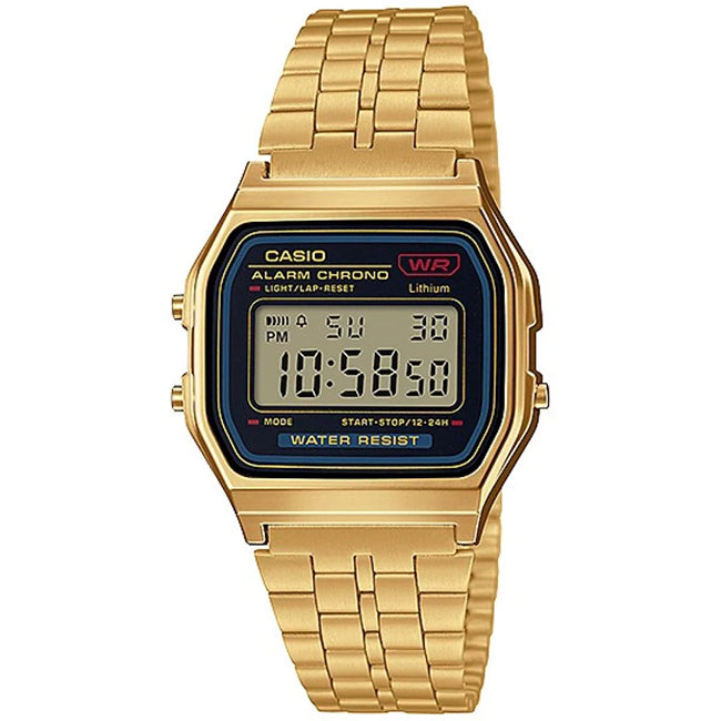Casio Retro Unisex Gold Digital Wrist Watch, A159WGEA-1DF