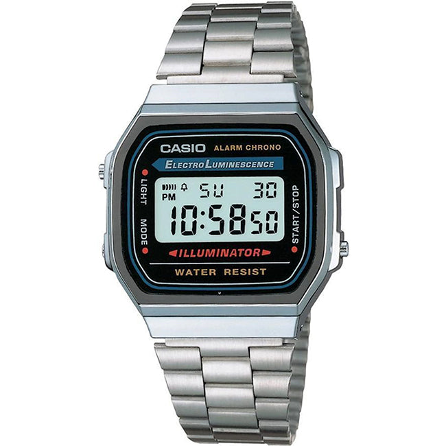 Casio Retro Digital Wrist Watch, A168WA-1UWD