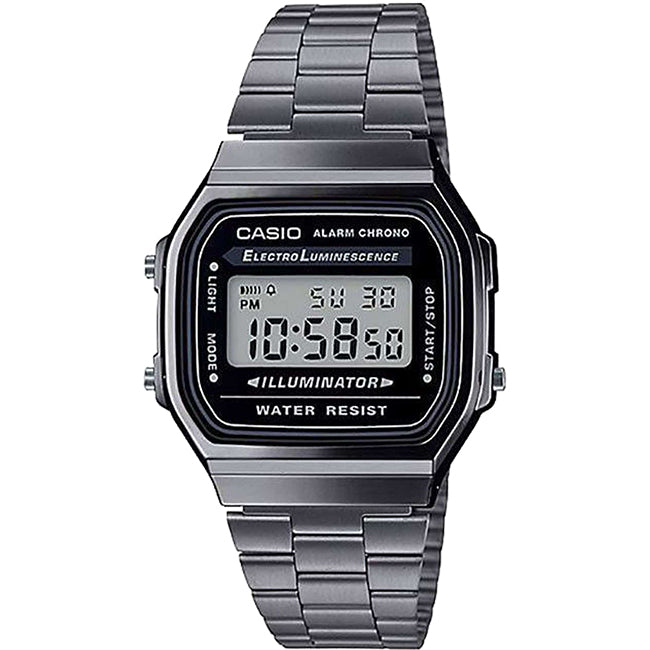 Casio Retro Chrome Digital Wrist Watch, A168WGG